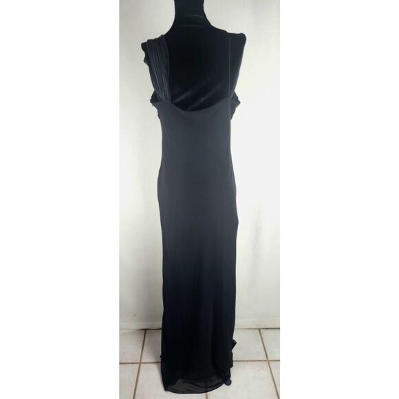 Vintage Maria Bonita Dress Womens M Black Evening Sexy elegant classic romantic - Picture 2 of 12